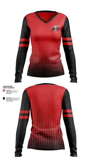Womens Long Sleeve Vneck Shirt, Libertas Academy Band, Spirit Store, Teamtime, Team time, sublimation, custom sports apparel, team uniforms, spirit wear, spiritwear, sports uniforms, custom shirts, team store, custom team store, fundraiser sports, apparel fundraiser