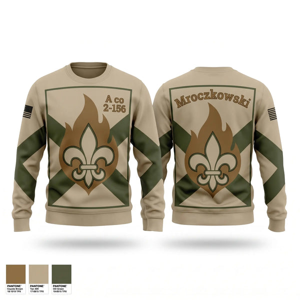Crew Neck Sweatshirt, A co 2-156, National Guard, Teamtime, Team time, sublimation, custom sports apparel, team uniforms, spirit wear, spiritwear, sports uniforms, custom shirts, team store, custom team store, fundraiser sports, apparel fundraiser