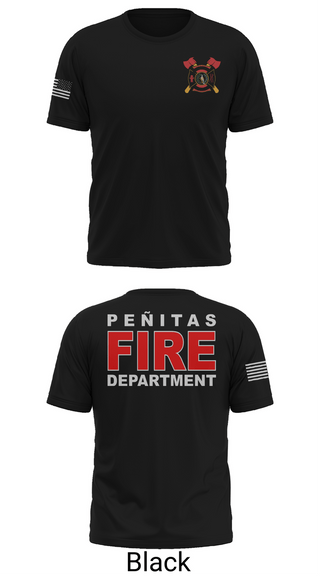 Old School Cotton Feel Shirt, Peñitas Fire Department, Fire Department, Teamtime, Team time, sublimation, custom sports apparel, team uniforms, spirit wear, spiritwear, sports uniforms, custom shirts, team store, custom team store, fundraiser sports, apparel fundraiser