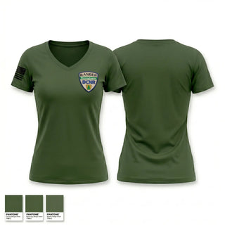 Womens Short Sleeve Vneck Shirt, DCNR Rangers, Police, Teamtime, Team time, sublimation, custom sports apparel, team uniforms, spirit wear, spiritwear, sports uniforms, custom shirts, team store, custom team store, fundraiser sports, apparel fundraiser