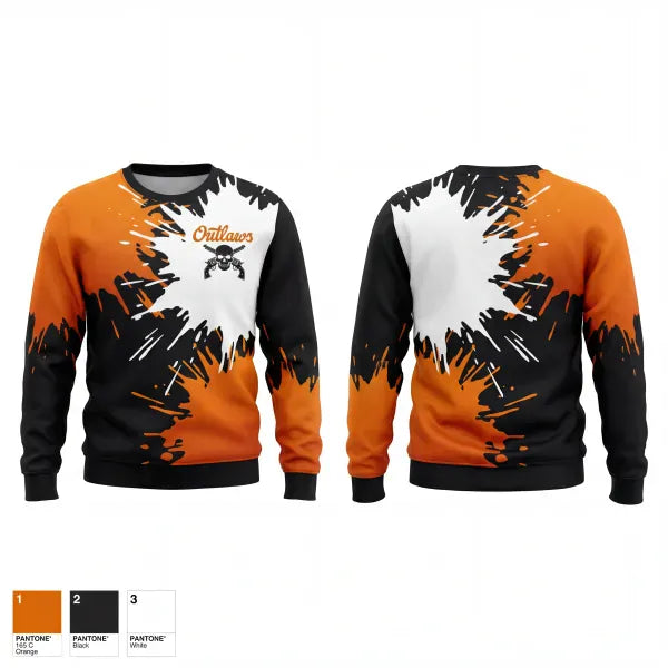 Crew Neck Sweatshirt, Coastal Outlaws, Softball, Teamtime, Team time, sublimation, custom sports apparel, team uniforms, spirit wear, spiritwear, sports uniforms, custom shirts, team store, custom team store, fundraiser sports, apparel fundraiser
