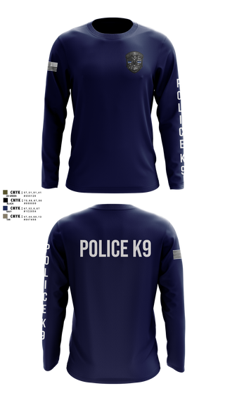 Long Sleeve Performance Shirt, Roy Cit Police K9, Police, Teamtime, Team time, sublimation, custom sports apparel, team uniforms, spirit wear, spiritwear, sports uniforms, custom shirts, team store, custom team store, fundraiser sports, apparel fundraiser