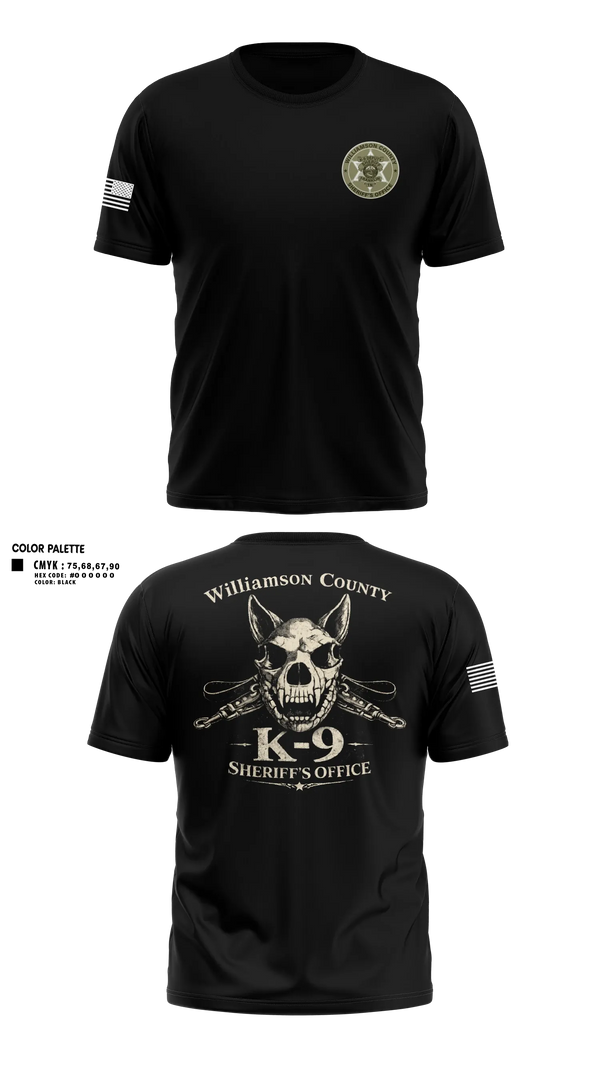 Short Sleeve Performance Shirt, Williamson County K-9 Unit, Police, Teamtime, Team time, sublimation, custom sports apparel, team uniforms, spirit wear, spiritwear, sports uniforms, custom shirts, team store, custom team store, fundraiser sports, apparel fundraiser