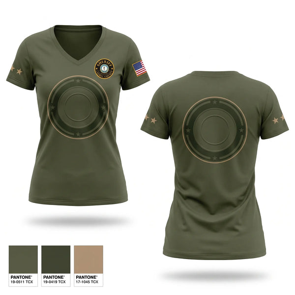 Womens Short Sleeve Vneck Shirt, Laurel county sheriffs office, Police, Teamtime, Team time, sublimation, custom sports apparel, team uniforms, spirit wear, spiritwear, sports uniforms, custom shirts, team store, custom team store, fundraiser sports, apparel fundraiser