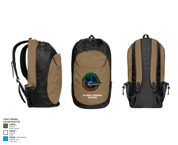 Gear Bag, 2d Assault Amphibian Battalion, , Teamtime, Team time, sublimation, custom sports apparel, team uniforms, spirit wear, spiritwear, sports uniforms, custom shirts, team store, custom team store, fundraiser sports, apparel fundraiser