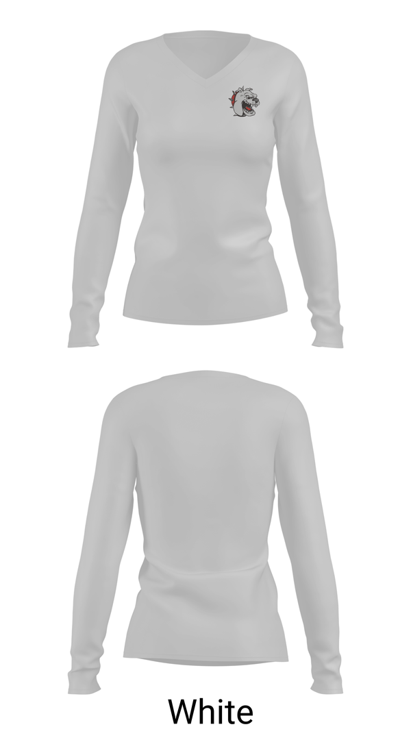Womens Long Sleeve Vneck Shirt, La Plata R-2 Cross Country, Cross Country, Teamtime, Team time, sublimation, custom sports apparel, team uniforms, spirit wear, spiritwear, sports uniforms, custom shirts, team store, custom team store, fundraiser sports, apparel fundraiser
