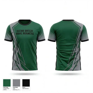 Soft Poly Tee Cotton Like Feel, Ocean Breeze Wave Runners, Track & Field, Teamtime, Team time, sublimation, custom sports apparel, team uniforms, spirit wear, spiritwear, sports uniforms, custom shirts, team store, custom team store, fundraiser sports, apparel fundraiser
