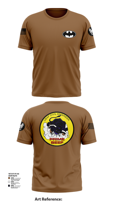 185th CES 20489835 Short Sleeve Performance Shirt - 101