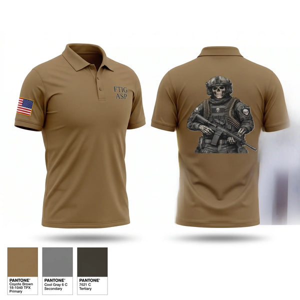 Short Sleeve Performance Polo, Ammunition Supply Point, National Guard, Teamtime, Team time, sublimation, custom sports apparel, team uniforms, spirit wear, spiritwear, sports uniforms, custom shirts, team store, custom team store, fundraiser sports, apparel fundraiser