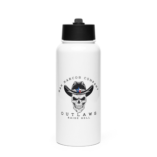 SAN MARCOS RCTG COMPANY Stainless Steel Water Bottle with a Straw Lid
