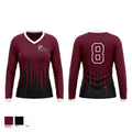 Anoka Tornadoes 88983884 Women's Long Sleeve V-neck Shirt - 1
