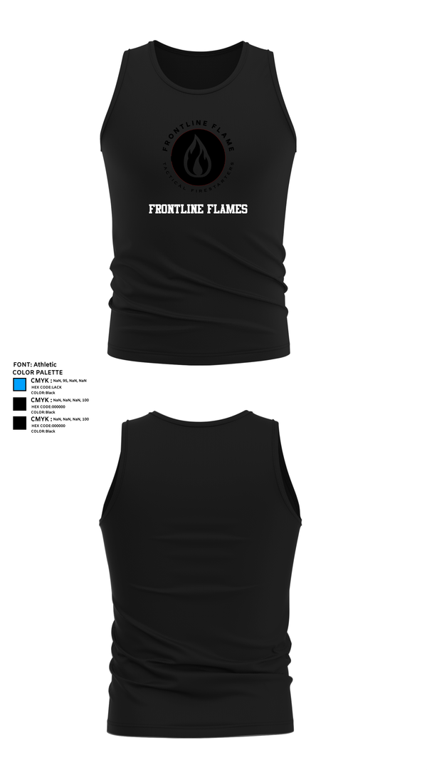 Tank Top, Frontline Flames, , Teamtime, Team time, sublimation, custom sports apparel, team uniforms, spirit wear, spiritwear, sports uniforms, custom shirts, team store, custom team store, fundraiser sports, apparel fundraiser