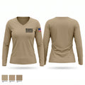 Megargel Volunteer Fire Department Women's Long Sleeve V-neck Shirt - 1