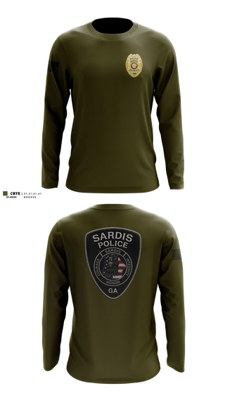 Long Sleeve Performance Shirt, Sardis Police Department, Police, Teamtime, Team time, sublimation, custom sports apparel, team uniforms, spirit wear, spiritwear, sports uniforms, custom shirts, team store, custom team store, fundraiser sports, apparel fundraiser