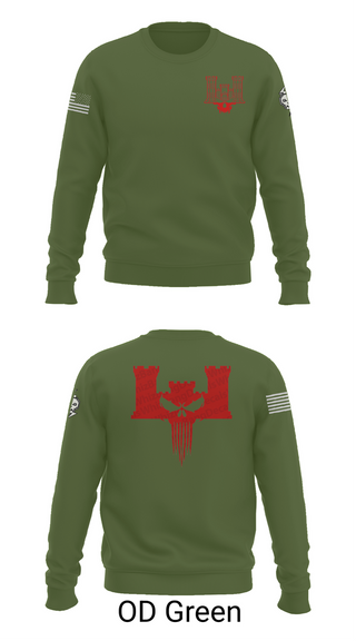 Crew Neck Sweatshirt, B co 334th BEB, , Teamtime, Team time, sublimation, custom sports apparel, team uniforms, spirit wear, spiritwear, sports uniforms, custom shirts, team store, custom team store, fundraiser sports, apparel fundraiser