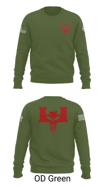 B co 334th BEB 63432042 Crew Neck Sweatshirt - 45