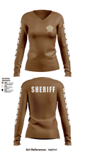 SHERIFF 91932219 Women's Long Sleeve V-neck Shirt - 12