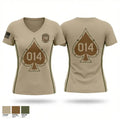 AFROTC Detachment 014 Gamblers 69392443 Women's Short Sleeve V-neck Shirt - 1
