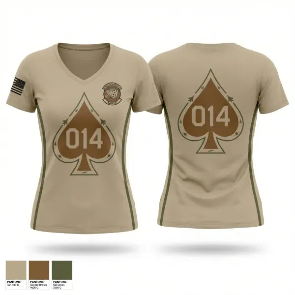 Womens Short Sleeve Vneck Shirt, AFROTC Detachment 014 Gamblers, Air Force, Teamtime, Team time, sublimation, custom sports apparel, team uniforms, spirit wear, spiritwear, sports uniforms, custom shirts, team store, custom team store, fundraiser sports, apparel fundraiser