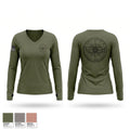 Lincoln County Special Operations Women's Long Sleeve V-neck Shirt - 1