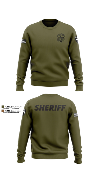 Crew Neck Sweatshirt, Cassia County Sheriff’s Office, Police, Teamtime, Team time, sublimation, custom sports apparel, team uniforms, spirit wear, spiritwear, sports uniforms, custom shirts, team store, custom team store, fundraiser sports, apparel fundraiser