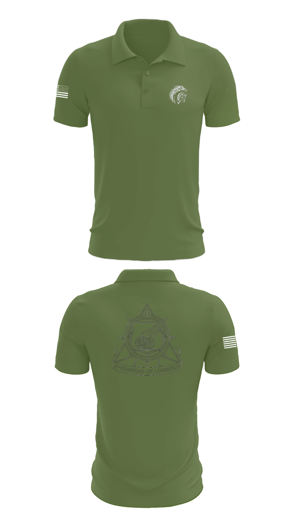 Short Sleeve Performance Polo, 2112th Transportation Company, , Teamtime, Team time, sublimation, custom sports apparel, team uniforms, spirit wear, spiritwear, sports uniforms, custom shirts, team store, custom team store, fundraiser sports, apparel fundraiser