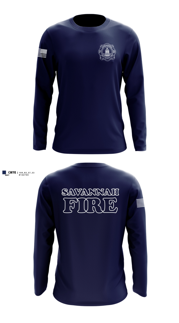 Long Sleeve Performance Shirt, Engine 8, Fire Department, Teamtime, Team time, sublimation, custom sports apparel, team uniforms, spirit wear, spiritwear, sports uniforms, custom shirts, team store, custom team store, fundraiser sports, apparel fundraiser