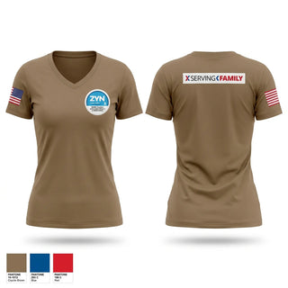 Womens Short Sleeve Vneck Shirt, Foward Support Company, Army, Teamtime, Team time, sublimation, custom sports apparel, team uniforms, spirit wear, spiritwear, sports uniforms, custom shirts, team store, custom team store, fundraiser sports, apparel fundraiser