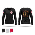 F.O.O.L.S. Of No Man’s Land Women's Long Sleeve V-neck Shirt - 1