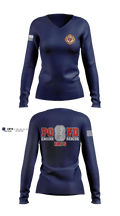 Pleasant Gap Fire Company 40503366 Women's Long Sleeve V-neck Shirt - 3