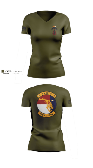 Womens Short Sleeve Vneck Shirt, 1MBCT, Army, Teamtime, Team time, sublimation, custom sports apparel, team uniforms, spirit wear, spiritwear, sports uniforms, custom shirts, team store, custom team store, fundraiser sports, apparel fundraiser