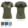 AREA 30 CAREER CENTER LAW ENFORCEMENT Women's Short Sleeve V-neck Shirt - 1
