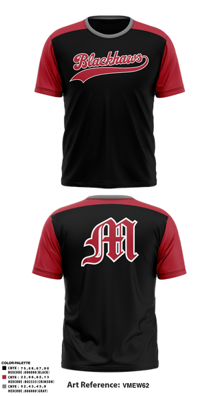 Old School Cotton Feel Shirt, Marshall Blackhawks, Baseball, Teamtime, Team time, sublimation, custom sports apparel, team uniforms, spirit wear, spiritwear, sports uniforms, custom shirts, team store, custom team store, fundraiser sports, apparel fundraiser