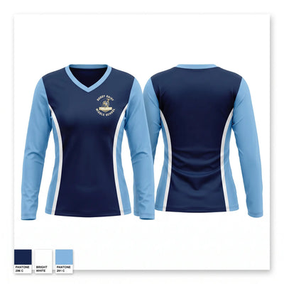 Trojans Women's Long Sleeve V-neck Shirt - 1