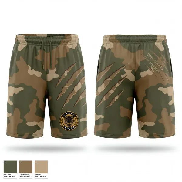 Athletic Shorts With Pockets, Warrensville Hts JROTC, Army, Teamtime, Team time, sublimation, custom sports apparel, team uniforms, spirit wear, spiritwear, sports uniforms, custom shirts, team store, custom team store, fundraiser sports, apparel fundraiser