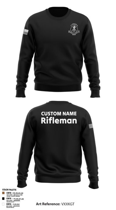Pershing Rifles 79066987 Crew Neck Sweatshirt - 6