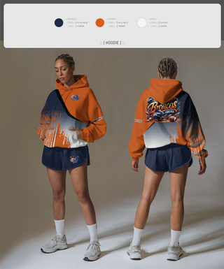 Hoodie, Lady Broncos, Cheer, Teamtime, Team time, sublimation, custom sports apparel, team uniforms, spirit wear, spiritwear, sports uniforms, custom shirts, team store, custom team store, fundraiser sports, apparel fundraiser