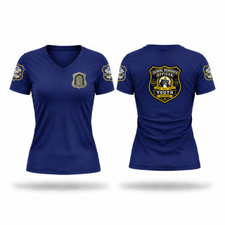 Womens Short Sleeve Vneck Shirt, Waterbury Police Youth Division, Police, Teamtime, Team time, sublimation, custom sports apparel, team uniforms, spirit wear, spiritwear, sports uniforms, custom shirts, team store, custom team store, fundraiser sports, apparel fundraiser
