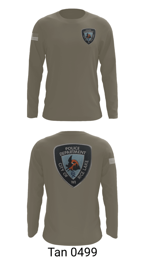 Long Sleeve Performance Shirt, Rice Lake Police Department, Police, Teamtime, Team time, sublimation, custom sports apparel, team uniforms, spirit wear, spiritwear, sports uniforms, custom shirts, team store, custom team store, fundraiser sports, apparel fundraiser