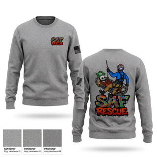 Crew Neck Sweatshirt, VooDoo RESCUE, Fire Department, Teamtime, Team time, sublimation, custom sports apparel, team uniforms, spirit wear, spiritwear, sports uniforms, custom shirts, team store, custom team store, fundraiser sports, apparel fundraiser