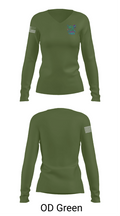 130 FAB 52872050 Women's Long Sleeve V-neck Shirt - 57