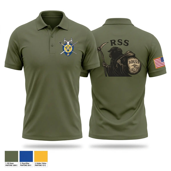 Short Sleeve Performance Polo, RSS Clarksville, Marines, Teamtime, Team time, sublimation, custom sports apparel, team uniforms, spirit wear, spiritwear, sports uniforms, custom shirts, team store, custom team store, fundraiser sports, apparel fundraiser