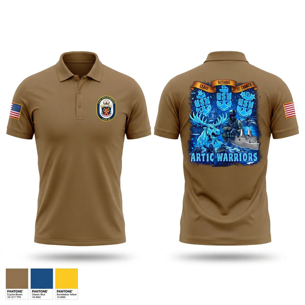 Short Sleeve Performance Polo, USS Anchorage, Navy, Teamtime, Team time, sublimation, custom sports apparel, team uniforms, spirit wear, spiritwear, sports uniforms, custom shirts, team store, custom team store, fundraiser sports, apparel fundraiser