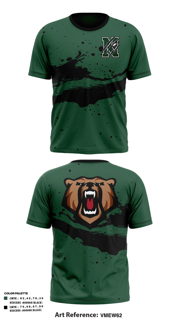Norwalk Bears Short Sleeve Performance Shirt - 12