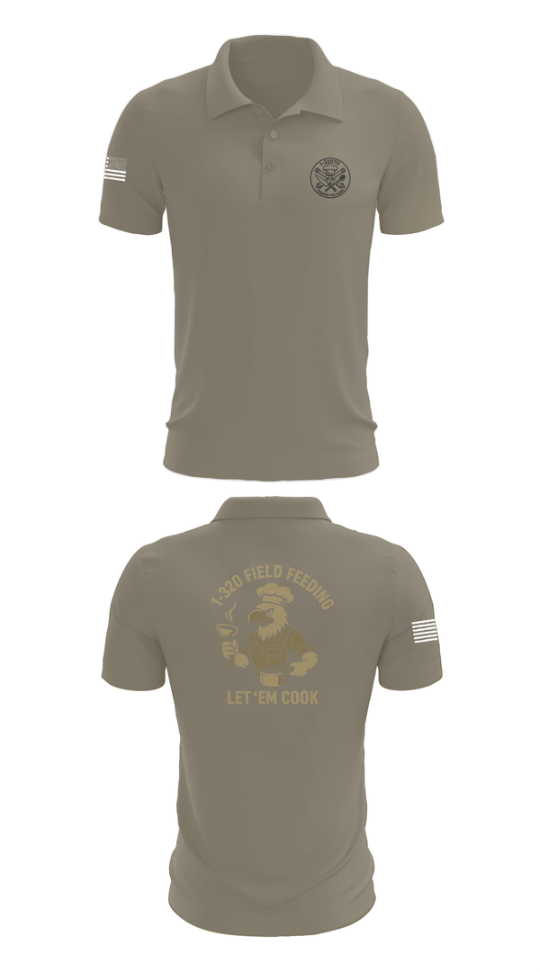 Short Sleeve Performance Polo, 1-320th, , Teamtime, Team time, sublimation, custom sports apparel, team uniforms, spirit wear, spiritwear, sports uniforms, custom shirts, team store, custom team store, fundraiser sports, apparel fundraiser