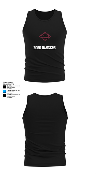 Tank Top, Ross Rangers, Army, Teamtime, Team time, sublimation, custom sports apparel, team uniforms, spirit wear, spiritwear, sports uniforms, custom shirts, team store, custom team store, fundraiser sports, apparel fundraiser