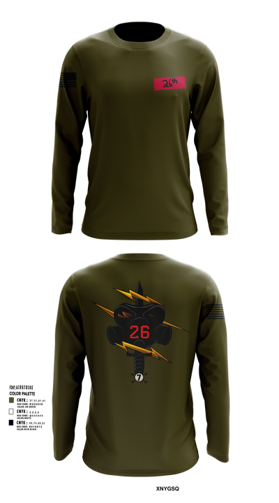 26th CM Co 80721197 Long Sleeve Performance Shirt 107
