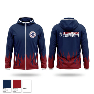 Windbreaker, Lacey Lions, Wrestling, Teamtime, Team time, sublimation, custom sports apparel, team uniforms, spirit wear, spiritwear, sports uniforms, custom shirts, team store, custom team store, fundraiser sports, apparel fundraiser