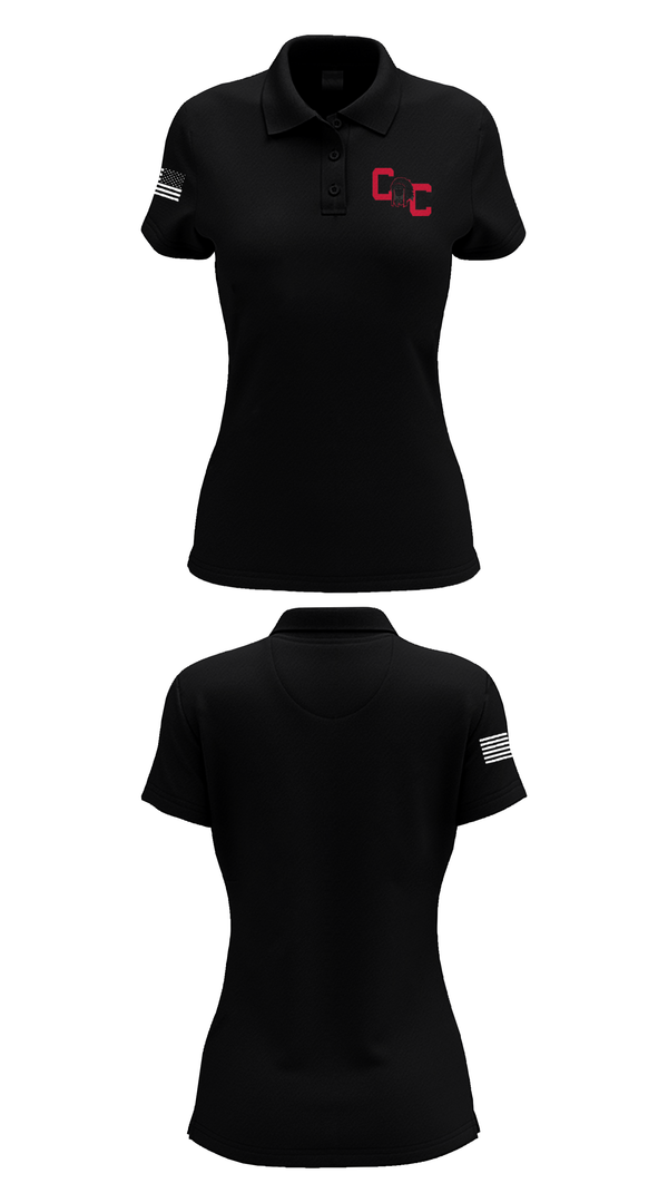 Womens Short Sleeve Performance Polo, Crow Creek Chieftains, Cross Country, Teamtime, Team time, sublimation, custom sports apparel, team uniforms, spirit wear, spiritwear, sports uniforms, custom shirts, team store, custom team store, fundraiser sports, apparel fundraiser