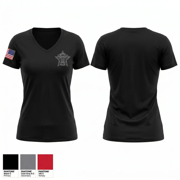 Womens Short Sleeve Vneck Shirt, Tac Ops, Police, Teamtime, Team time, sublimation, custom sports apparel, team uniforms, spirit wear, spiritwear, sports uniforms, custom shirts, team store, custom team store, fundraiser sports, apparel fundraiser